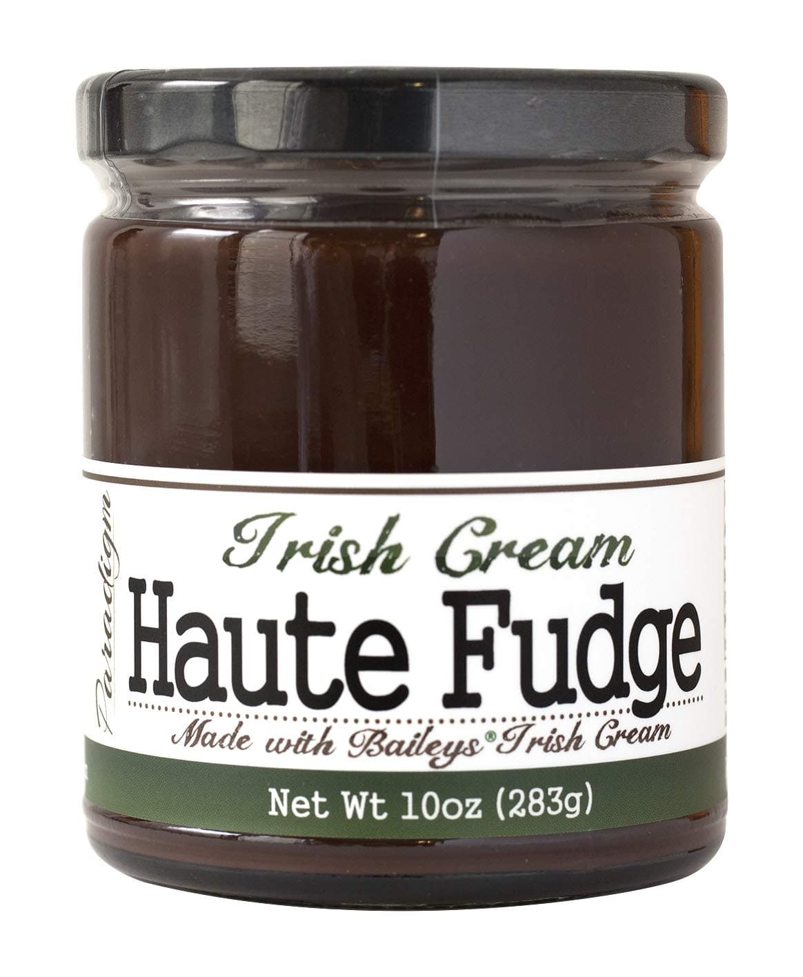 Paradigm Foodworks - Irish Cream Haute Fudge Sauce for Brownies, Cookies, Ice Cream, and More! - Made with No Artificial Flavors or Preservatives, All Natural Ingredients, 10 oz