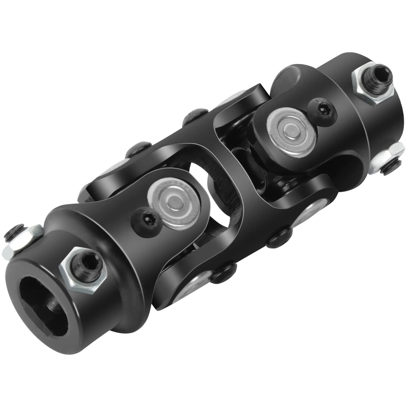 cciyu 3/4" DD X 3/4" DD Black Steering joints Double U-Joint Shaft 127mm