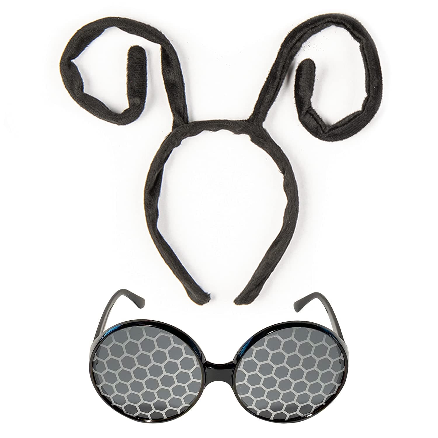 Funcredible Bug Antenna Headband & Glasses – Insect Costume Headwear for Adults – Perfect for Halloween, Festivals, Concerts, Cosplay & Themed Events