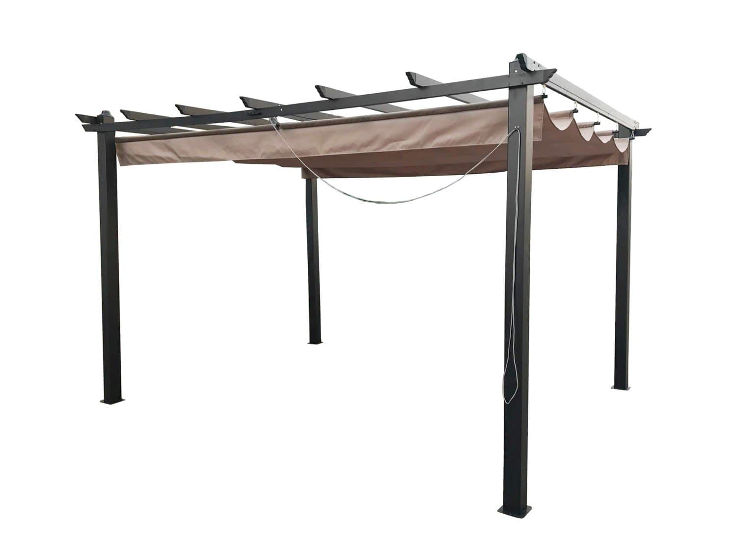 glendale GL1360 3 x 4 m Seville Mocha Gazebo - Grey