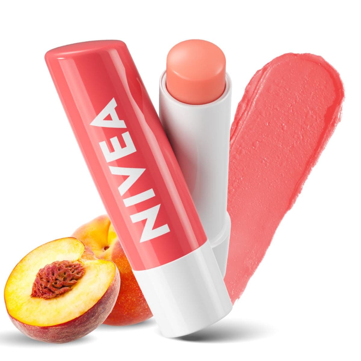Lip Balm, Fruity Peach Shine,4.8 g (Pack of 1)