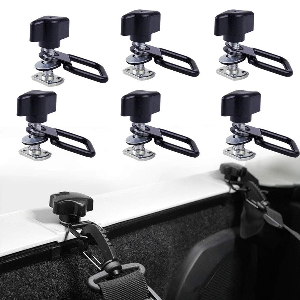 Compatible with Jeep Wrangler Hardtop Cover Quick-Release Removal Fastener Thumb Screw Nut Washer Tie-Down D-Rings Kit for YJ TJ JK JKU JL JLU 1995-2020 2-Door 4-Door