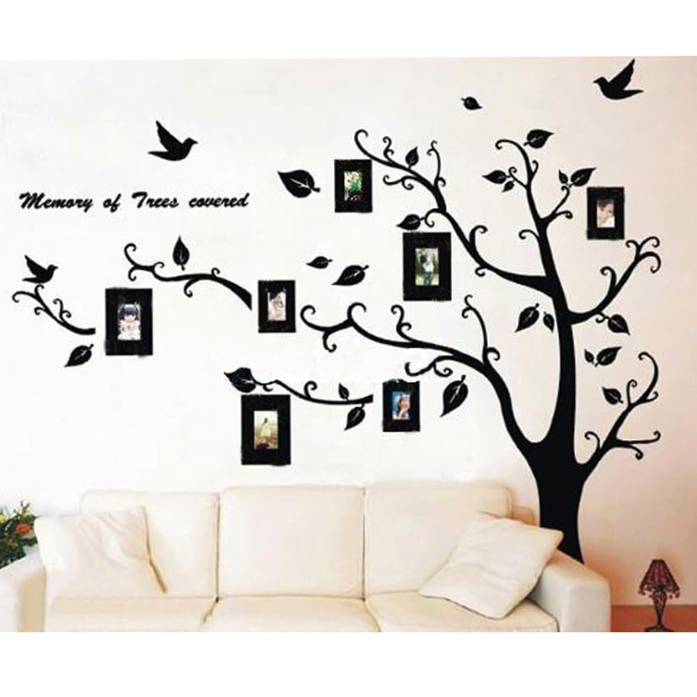 YUPENGDA HUGE XL -Picture Frame Tree Wall Decal Quality Sticker Includes Different Sizes (SMALL, MED, LARGE, XL) by McKay Products (5.5X7 ft. (tree on right)