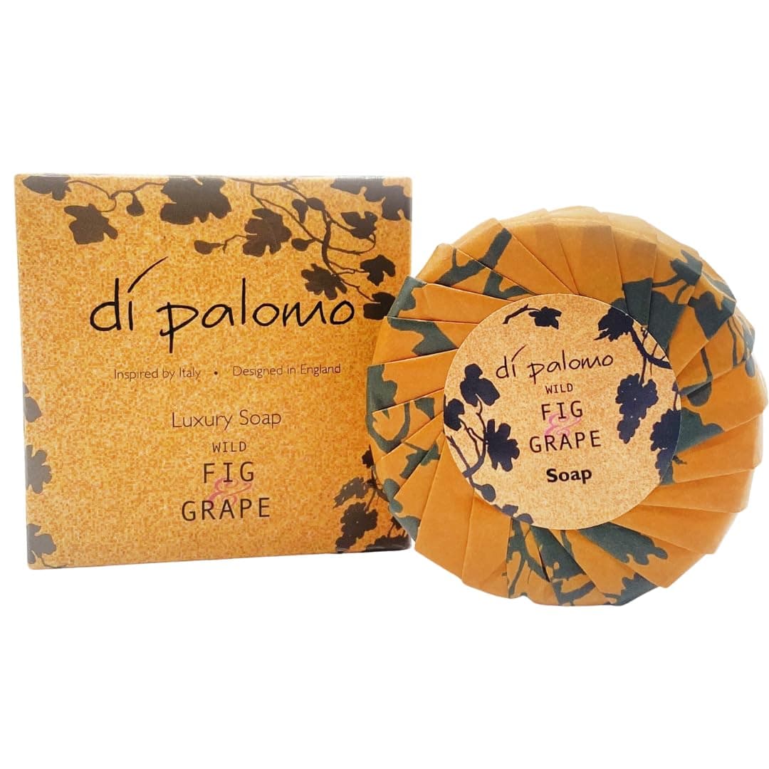 Di Palomo Vegan Wild Fig & Grape Luxury Soap Bar. 100g Hand Soap. Moisturising Skin Care Ladies & Mens Soap, Luxury Soap Bars For Women & Men. Vegan Hand Wash. Italian