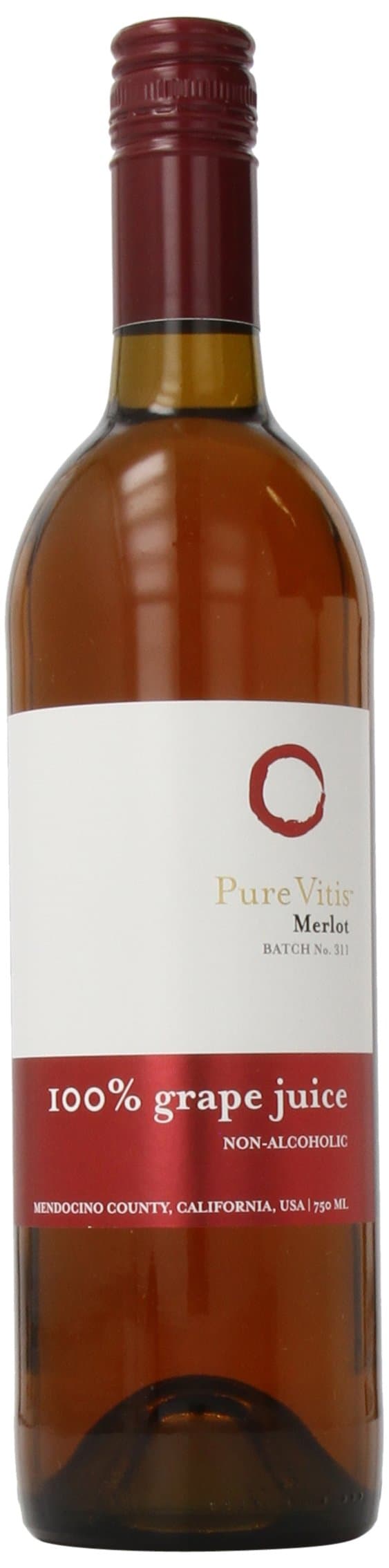 Pure Vitis Merlot 100% Organic Grape Juice, 750 ml, 2.8 Pound (Pack of 2)