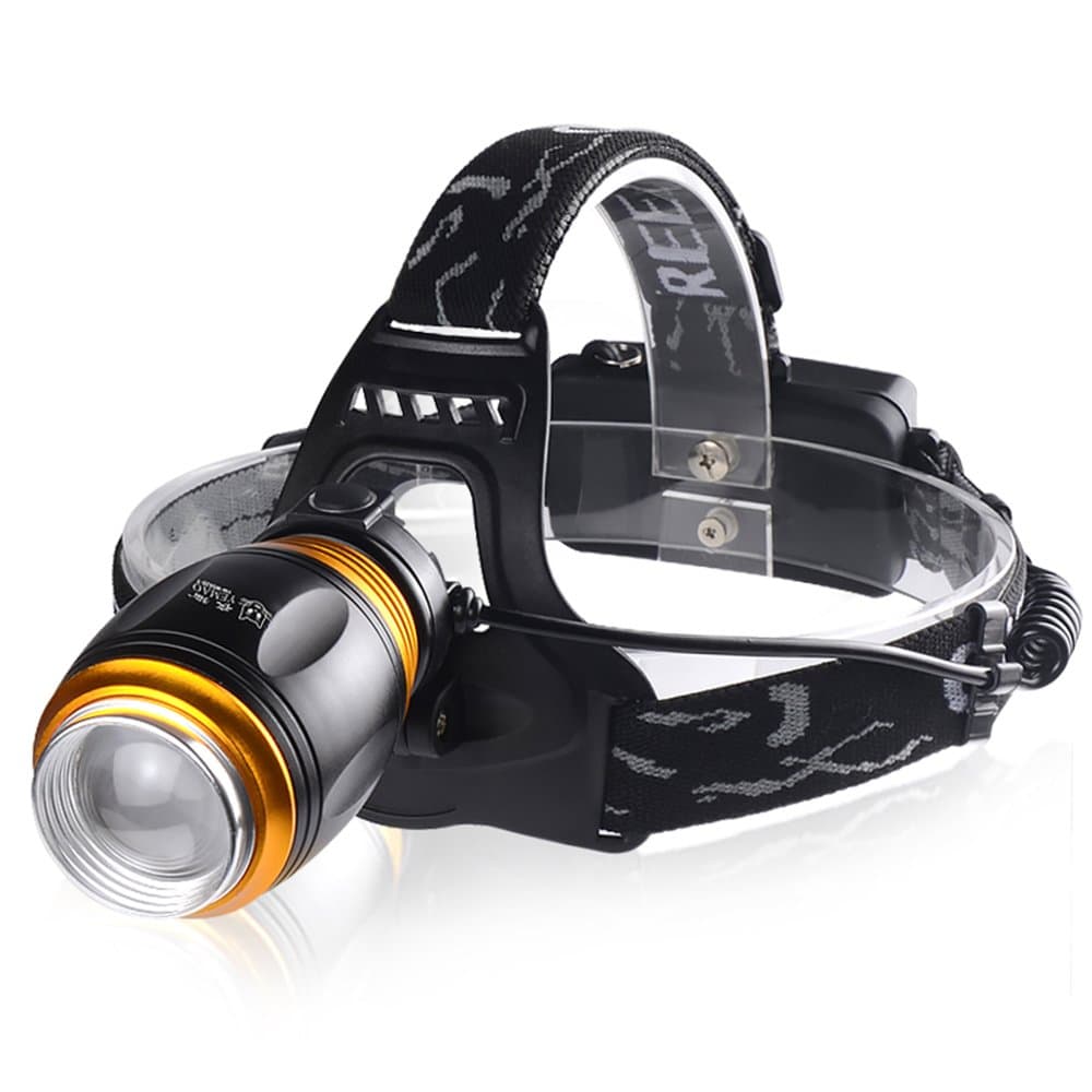 Lylg Rechargeable Headlamp Head Torch Light 5 LED Light Waterproof Ideal For Camping Running Outdoor Light Camping Lantern (No Battery)
