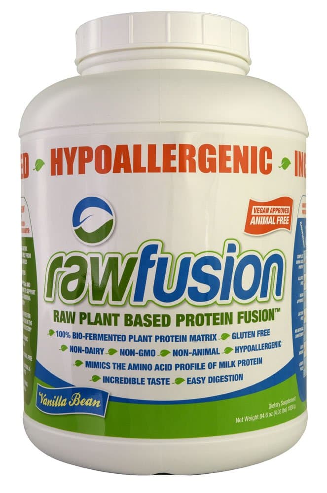 San Rawfusion Plant Base Protein Fusion Vanilla Bean -- 61 Servings