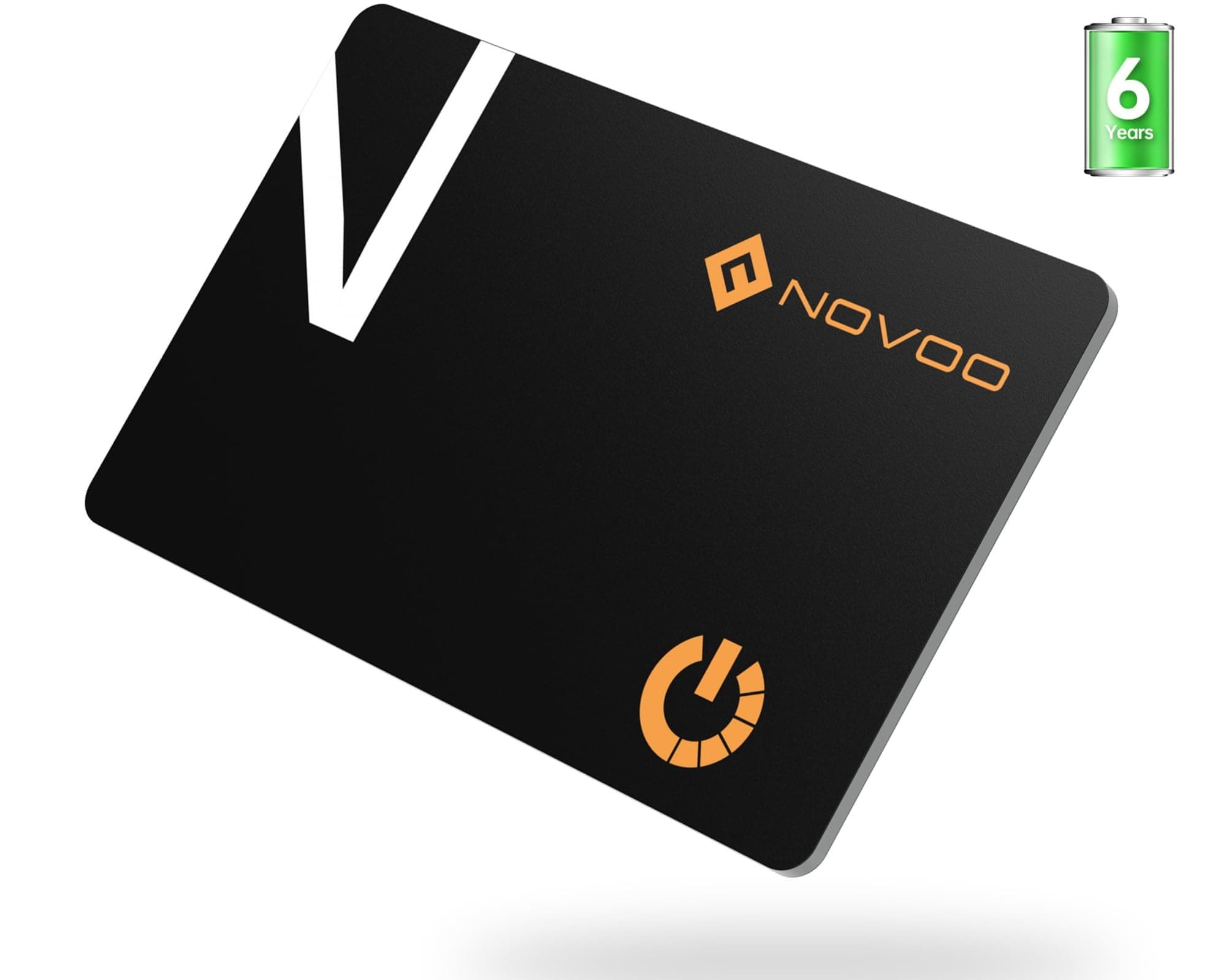 NOVOO Slim SmartCard Wallet Tracker, Air Locator Tag - 1.6mm Thin, 6-Year Battery, IP68 Waterproof, Apple Find My Compatible (iOS Only), Bluetooth GPS Item Finder (1-Pack)