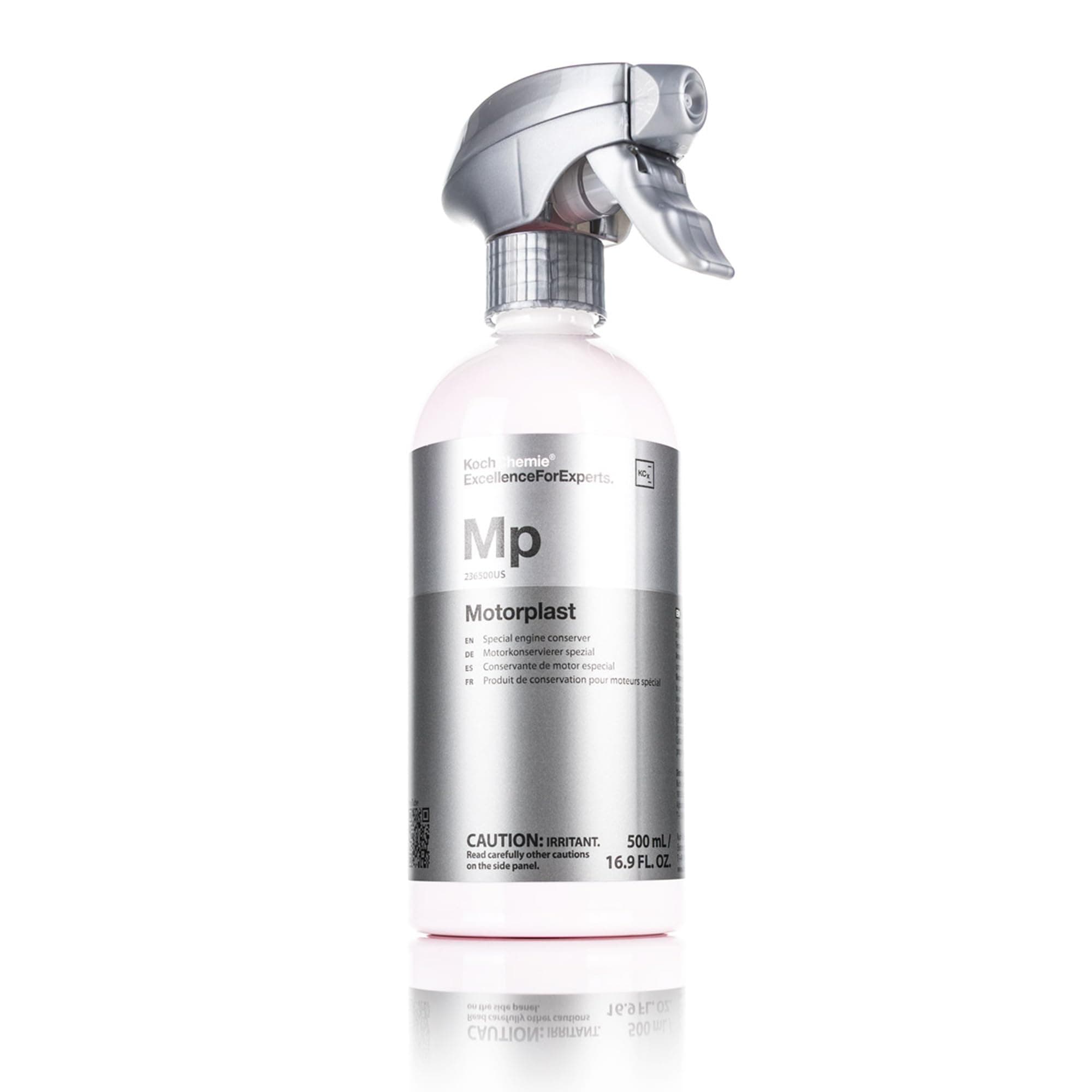 Koch-Chemie - Motorplast - Naturally Shiny, Water-Displacing Engine Conserver; Restore Appearance; Elastic Protective Film Protects Power Units From Corrosion & Environmental Factors (500 milliliters)