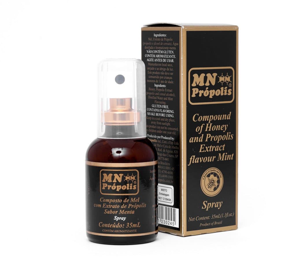Bee Propolis - Green Brazilian Propolis Spray by MN - 8 X 35 ml