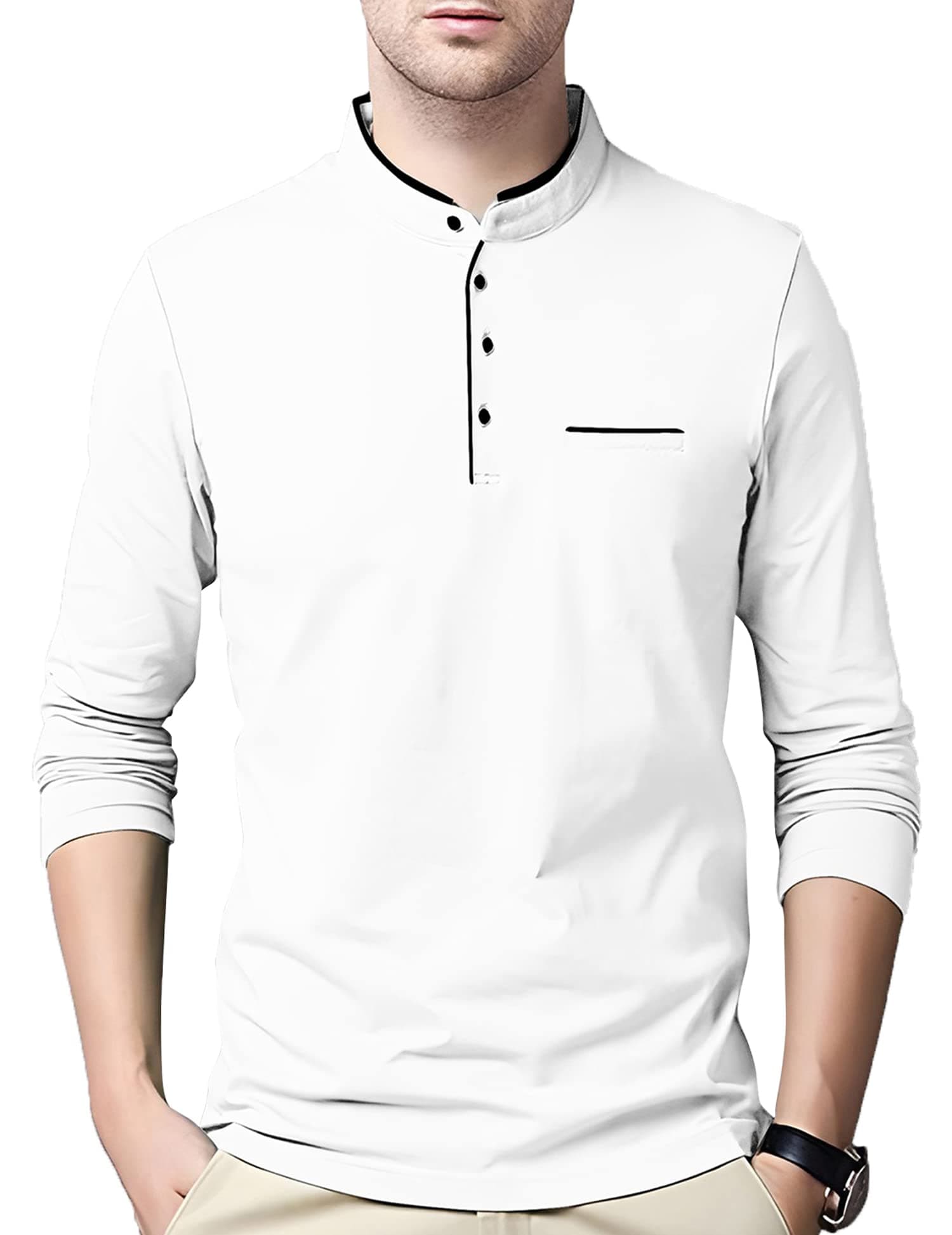 Men T-Shirt with Full Sleeve Cotton Blend Fabric