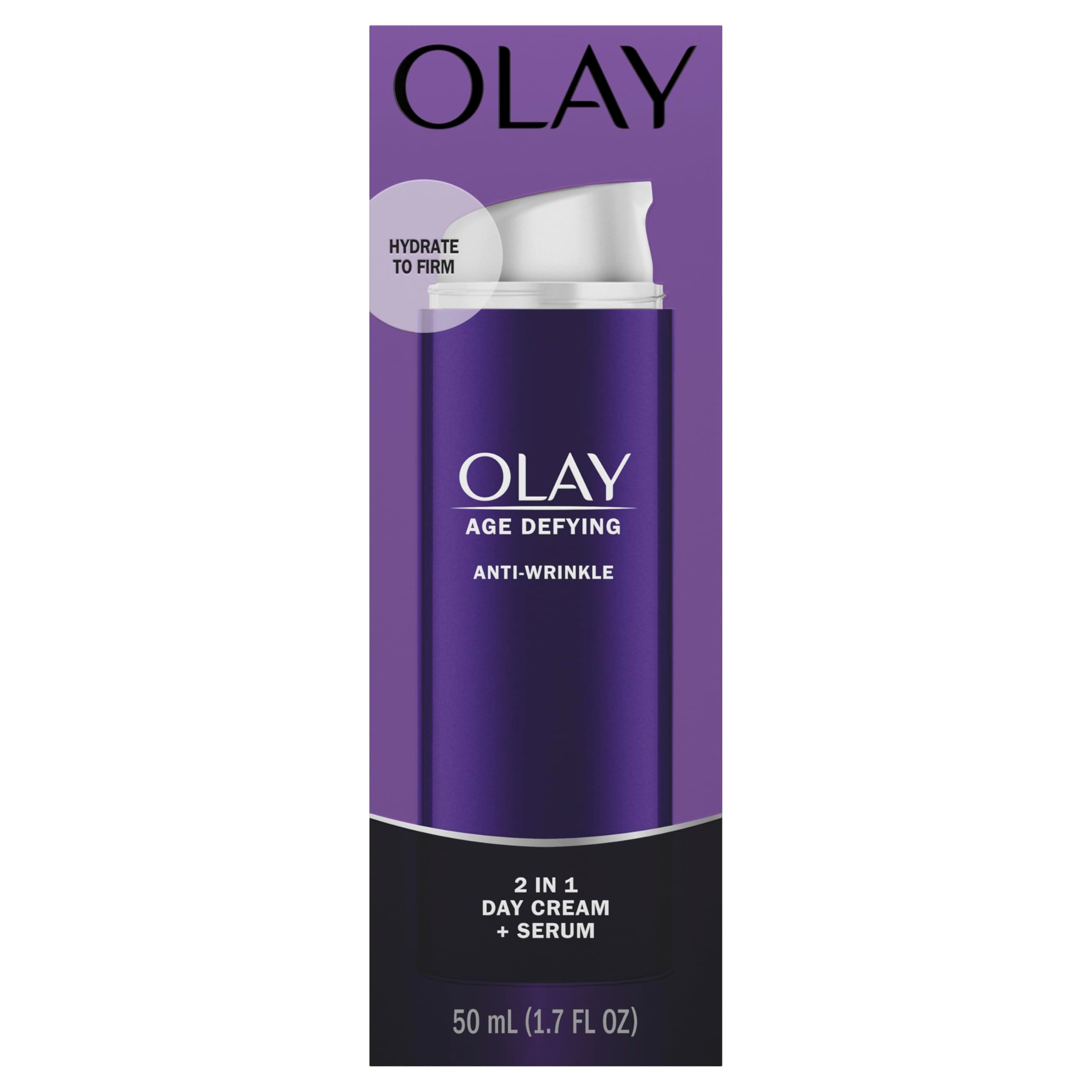 Olay Age Defying 2-In-1 Anti-Wrinkle Day Cream + Serum 1.7 Fl Oz