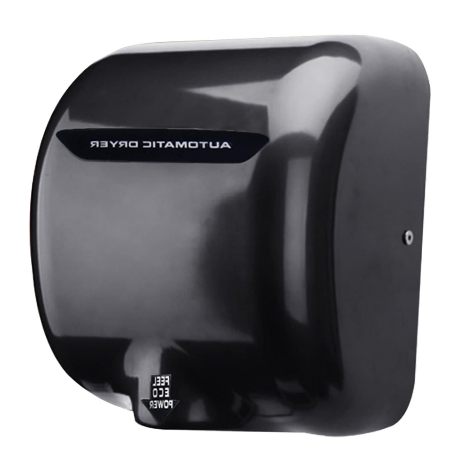 Electric Automatic Bathroom Power Hand Dryer 110V 1800W Commercial (Black)