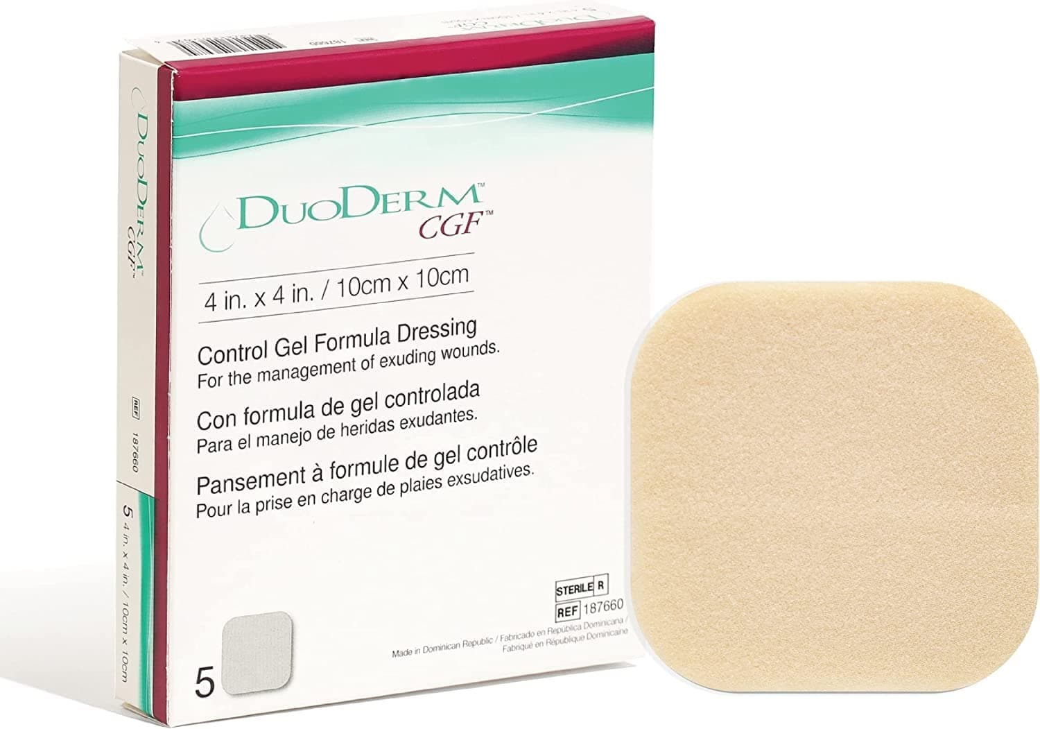 MEDICA Duoderm Cgf Sterile Dressing 10 X 10 Cm (Pack Of 5)
