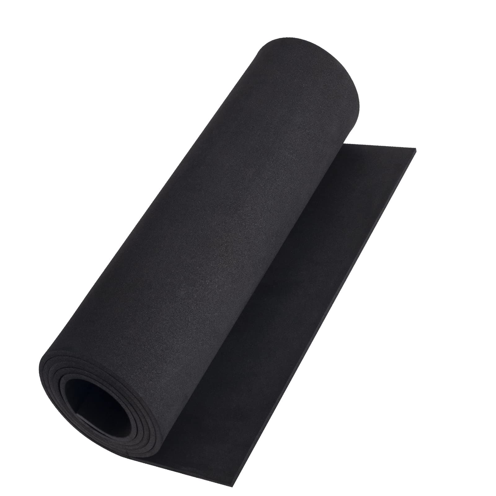 Black eva Foam roll, (1mm to 20mm) Premium Cosplay EVA Foam Sheet,2mm Thick,49"x13.5",High Density 86kg/m3 for Cosplay Costume, Crafts, DIY Projects by MEARCOOH