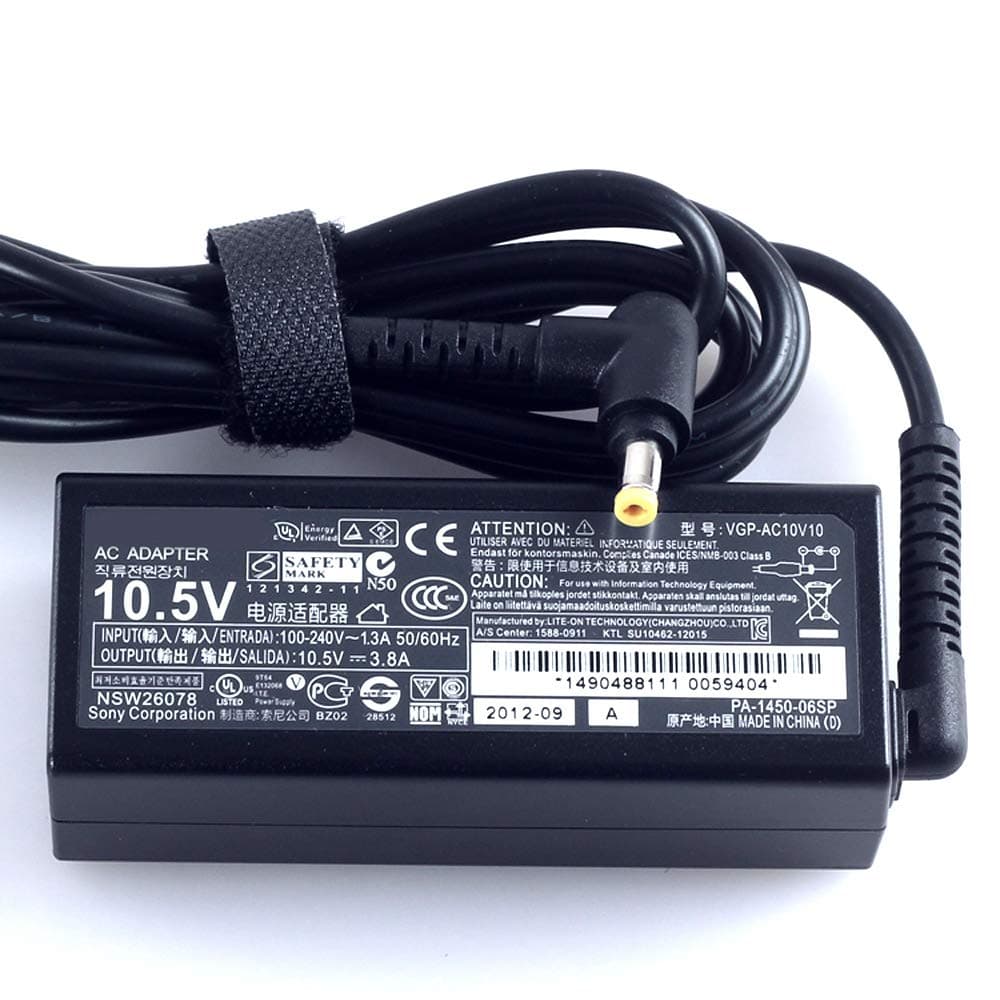 Genuine AC Adapter Charger for Sony VGP-AC10V10 VAIO Duo 13 Pro 11/13 10.5V 3.8A