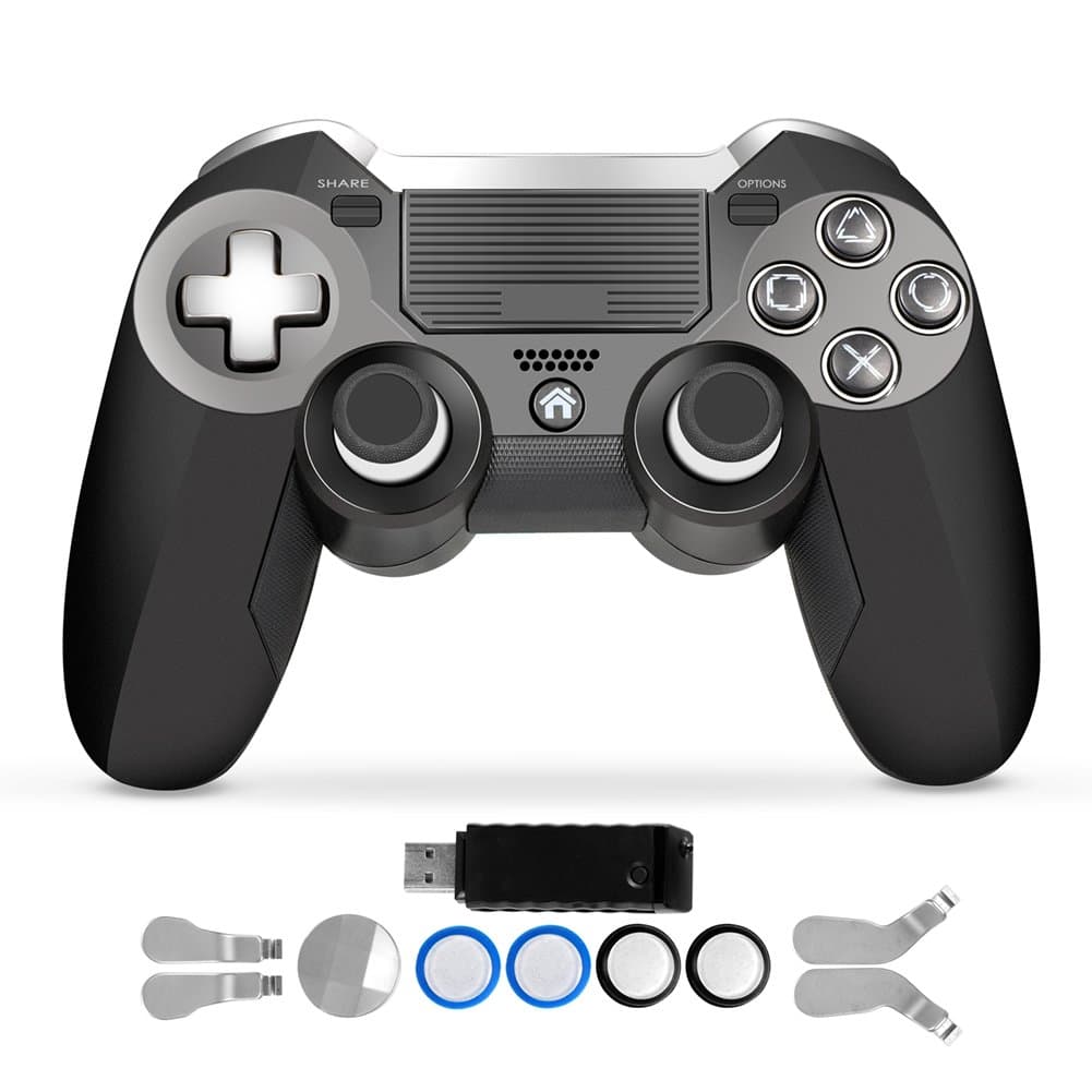 PS4 Controller,Luxury Dual Vibration Elite PS4 2.4G Wireless Game Controller Joystick for Play Station 4 Video Gaming Console and PS3