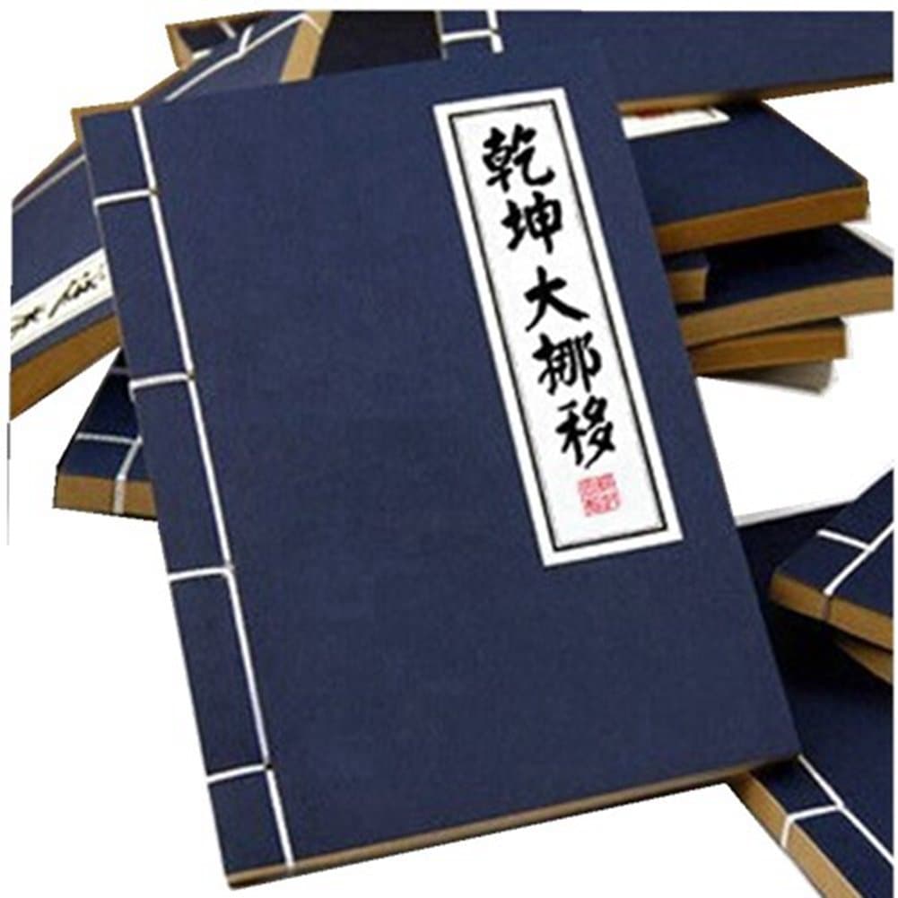 Pack of 2 Pcs Chinese Kong Fu Book Style Portable Record Book Writing Journal Travel Diary Notebook Gift for Students Children, Style May Vary