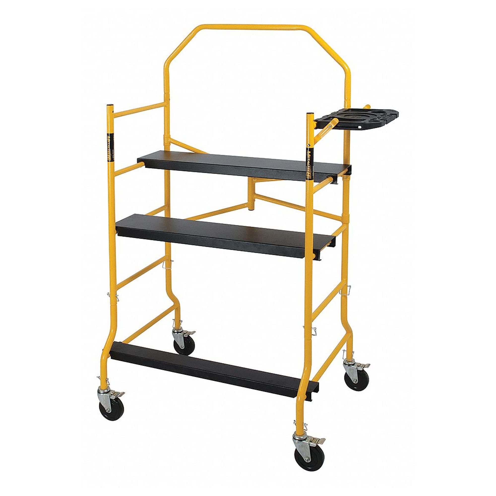 Metaltech I-IMIS Job Site Series 6-3/8'. x 4'. x 2-1/2'. Scaffold 900 Lb. Load Capacity