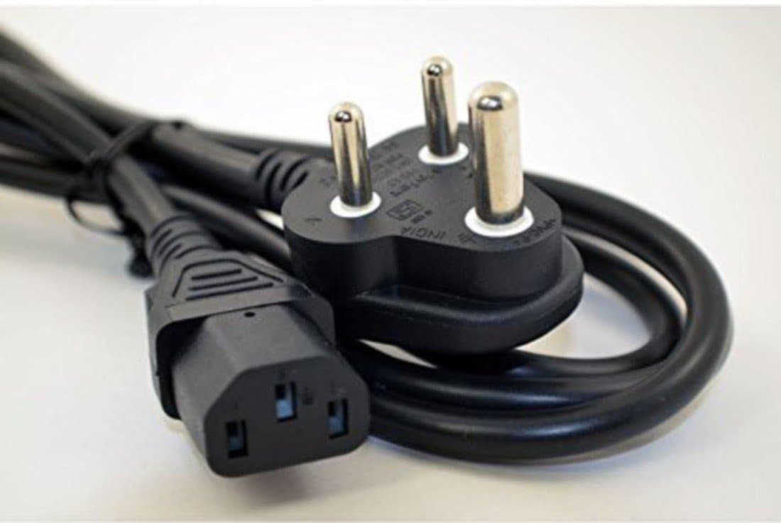 Cables Kart Computer/Printer/Desktop/PC/SMPS Power Cable Cord Black/Pc Cable -3 Meter