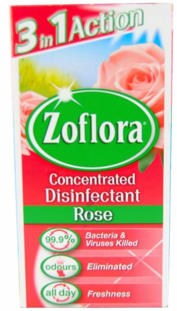 Concentrated Zoflora Antibacterial Disinfectant -56ML - ROSE X 2
