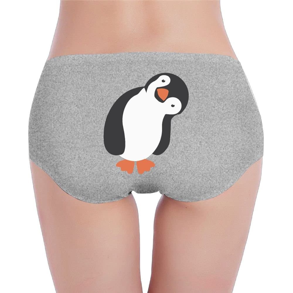 Eplus Woman's Penguin Funny Panties Seamless Breathable Waist Briefs Stretch Comfortable Underwear