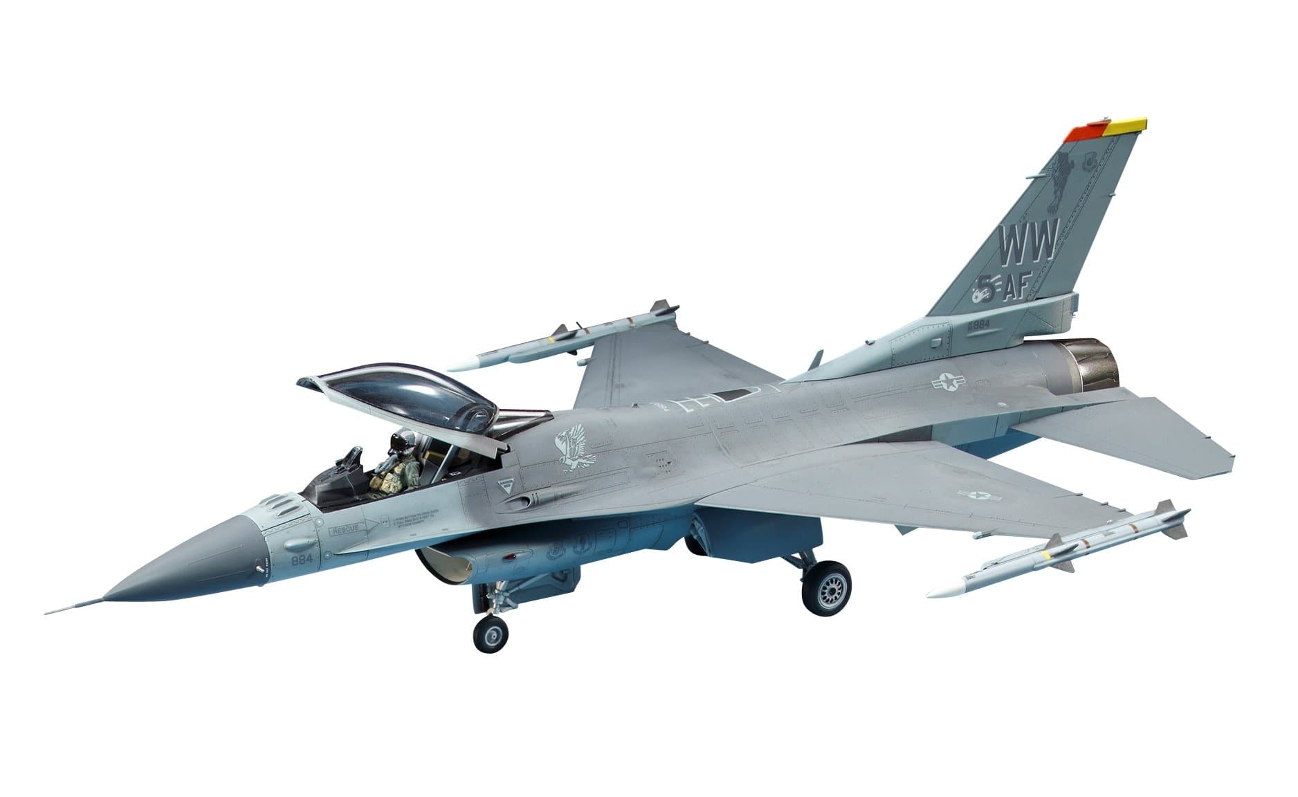 Tamiya TAM60786 300060786-1:72 US F-16CJ Fighting Falcon