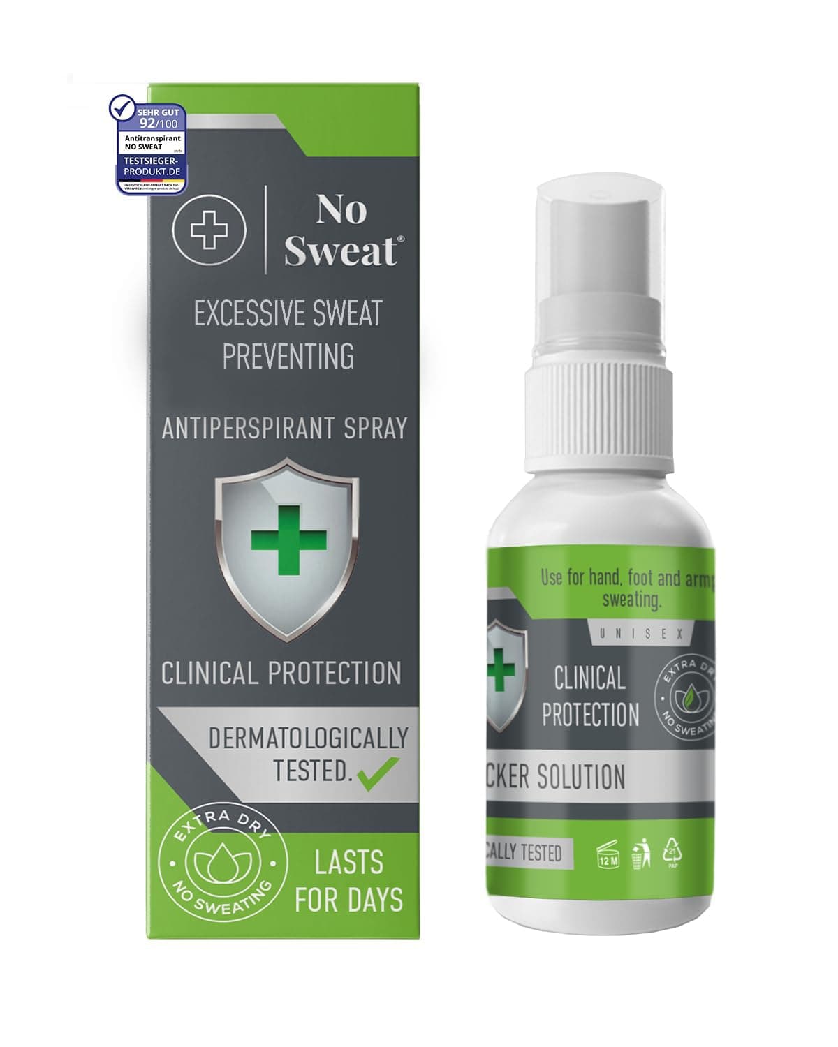 Anti-Perspirant Spray 50ML -Strong Protection For Excessive Perspiration.Effective Up To 7 Days Of - Can be Used For Hand-Foot-Armpit.Packaging May Vary By Country