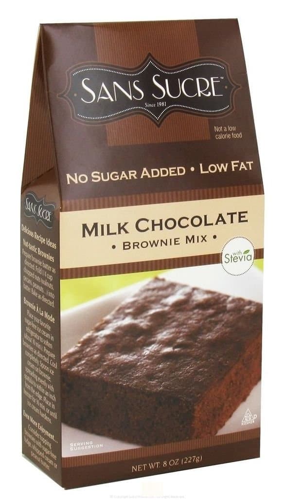 Sans Sucre Chocolate Fudge Brownie Mix with Stevia 227 g, Low Carb, Sugar Free