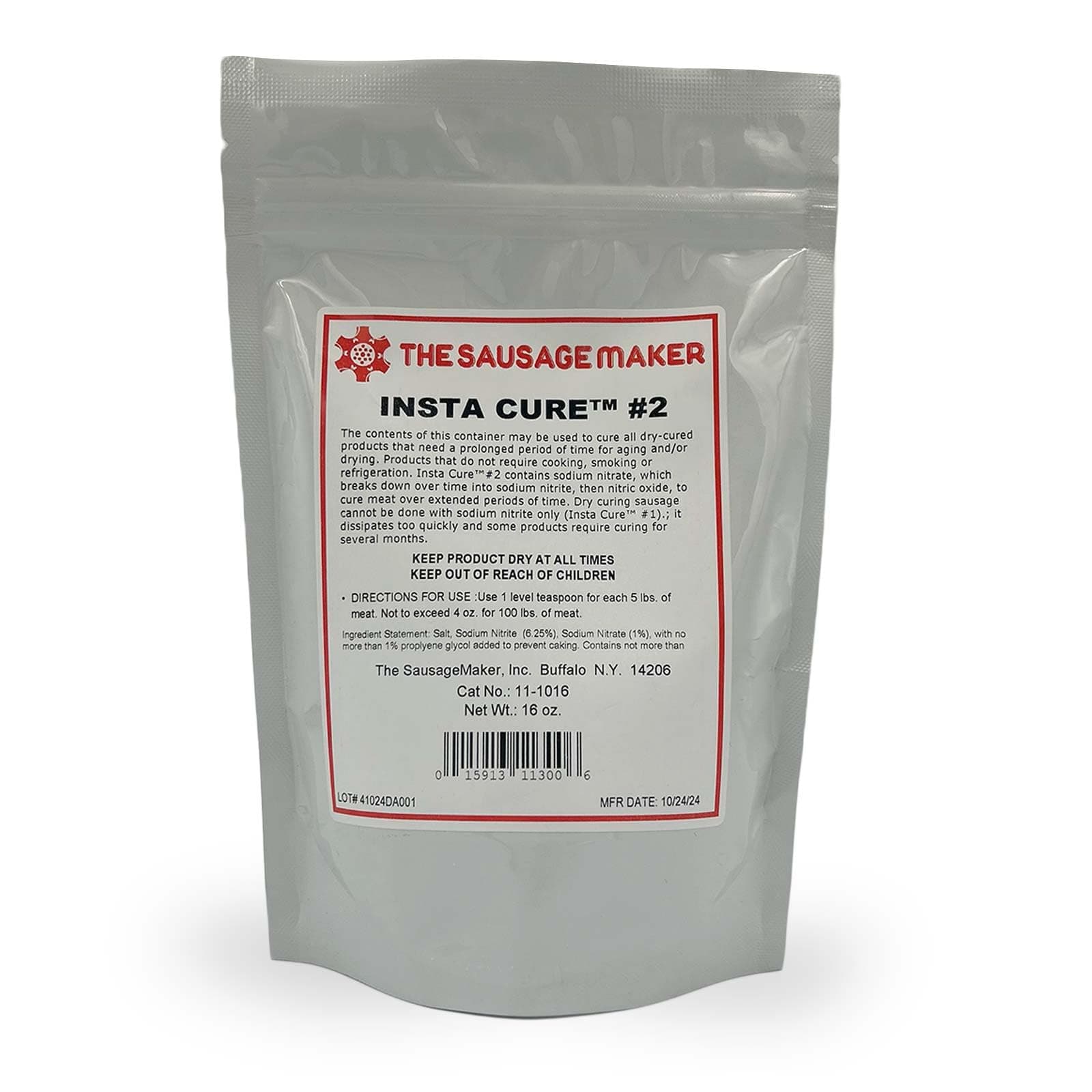 Insta Cure #2, 1 Lb Pink Curing Salt, Prague Powder, Quick Cure For Meat, Sausage, Made In USA - The Sausage Maker®
