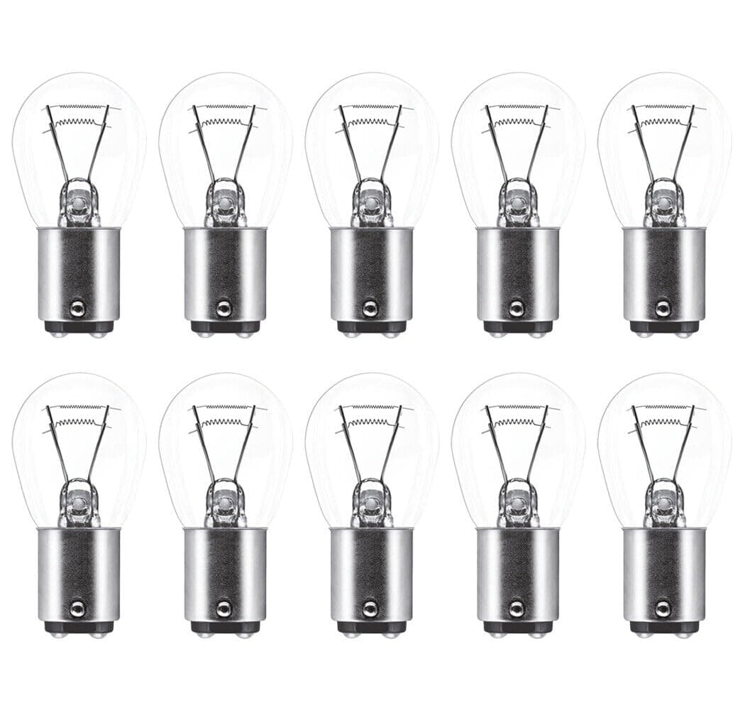 Netagon 10 x 380 12V P21/5W Car & Van Stop Brake Tail Fog Reverse Light Bayonet Bulbs BAY15D