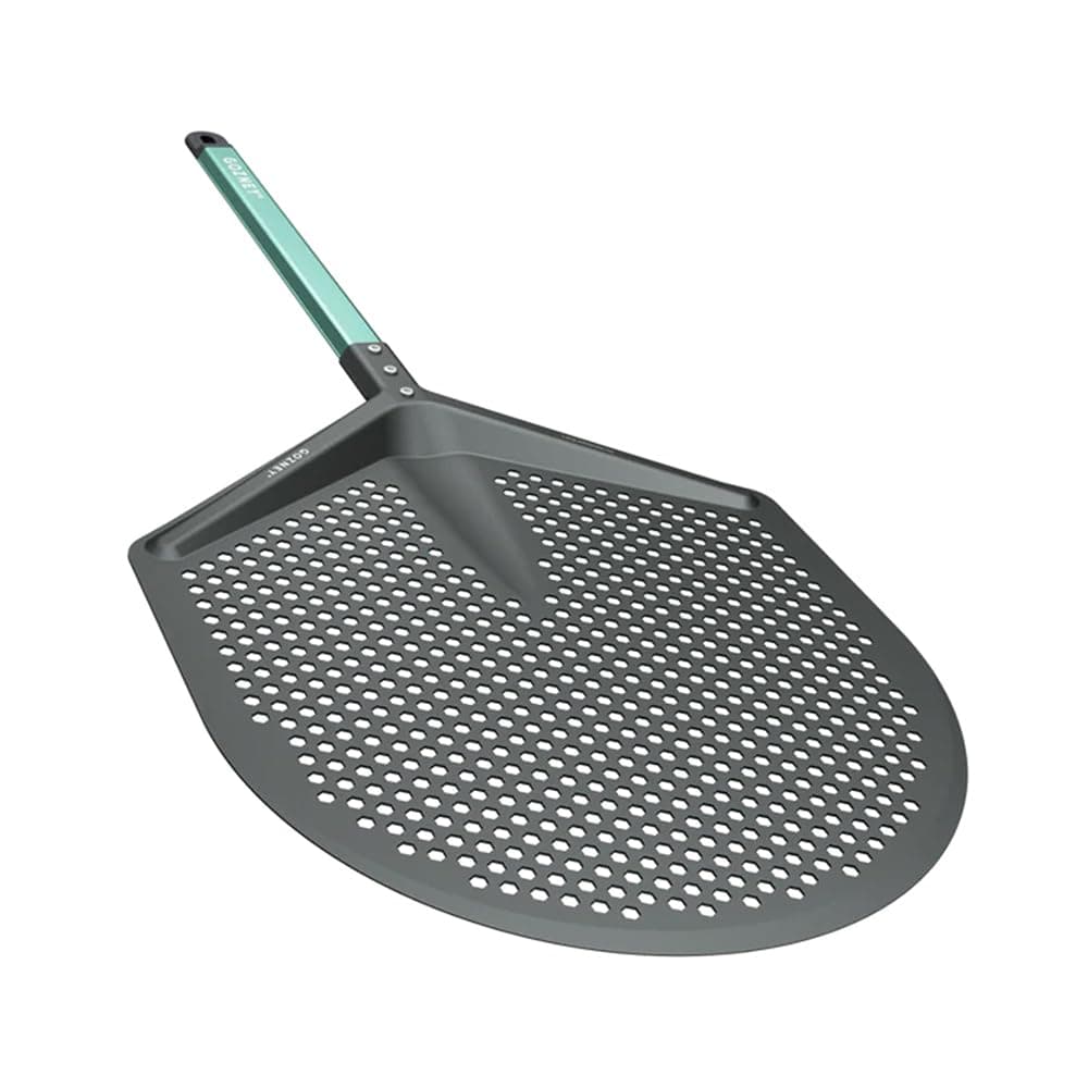 Pro Placement Peel for 14" Pizzas, Compatible W/All Gozney Ovens except Tread or Roccbox pizza ovens, 100% Aluminum Design, Fully Perforated Blade & Replaceable Handle