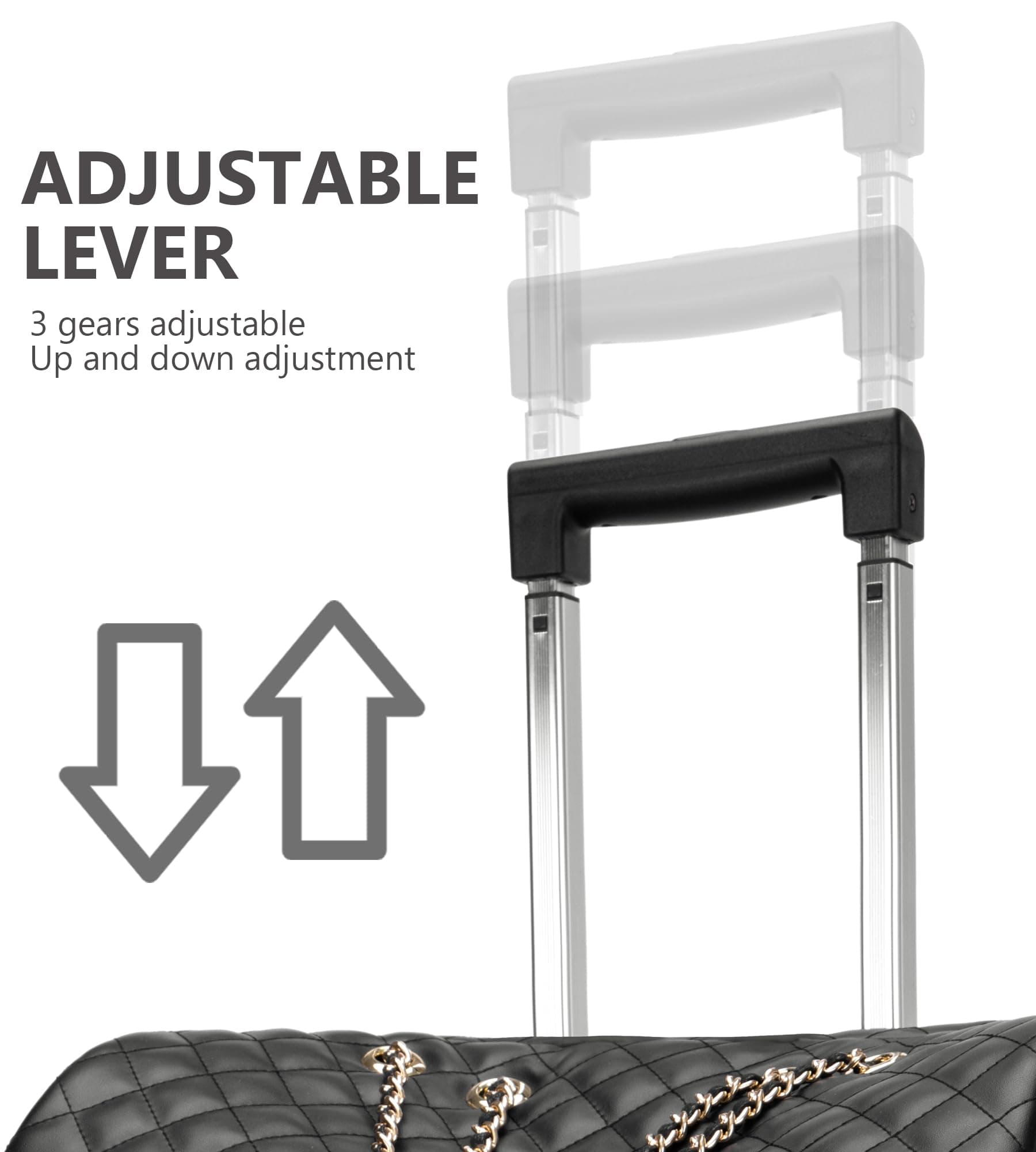 feilario Leather Softside Underseat Carry on Suitcases Expandable Spinner Wheels Travel Luggage, A-Black, 21in, Business