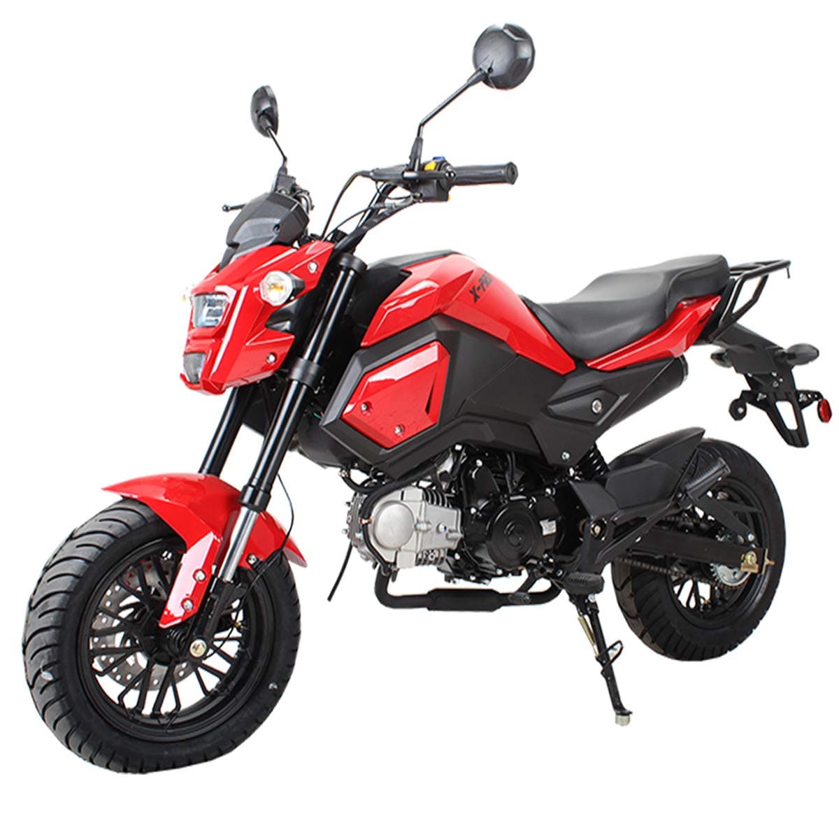 X-PRO 125cc Vader Adult Gas Motorcycle Dirt Motorcycle Street Bike(Red)