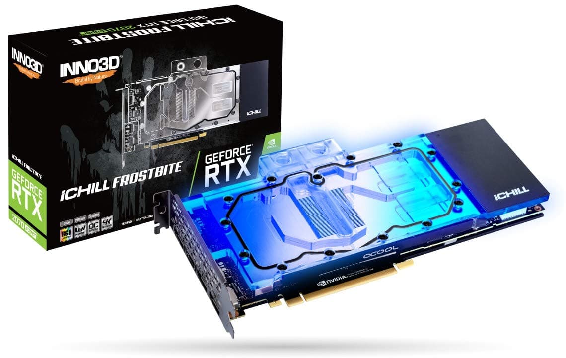 Inno3D GeForce RTX 2070 Super Ichill Frostbite, 8192 MB GDDR6 Graphics Card