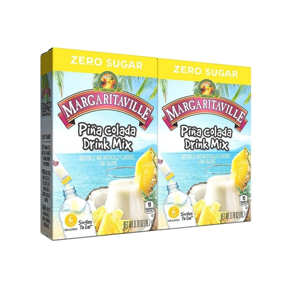 Margaritaville Piña Colada Singles To Go Drink Mix, 6 CT (Pack - 2)