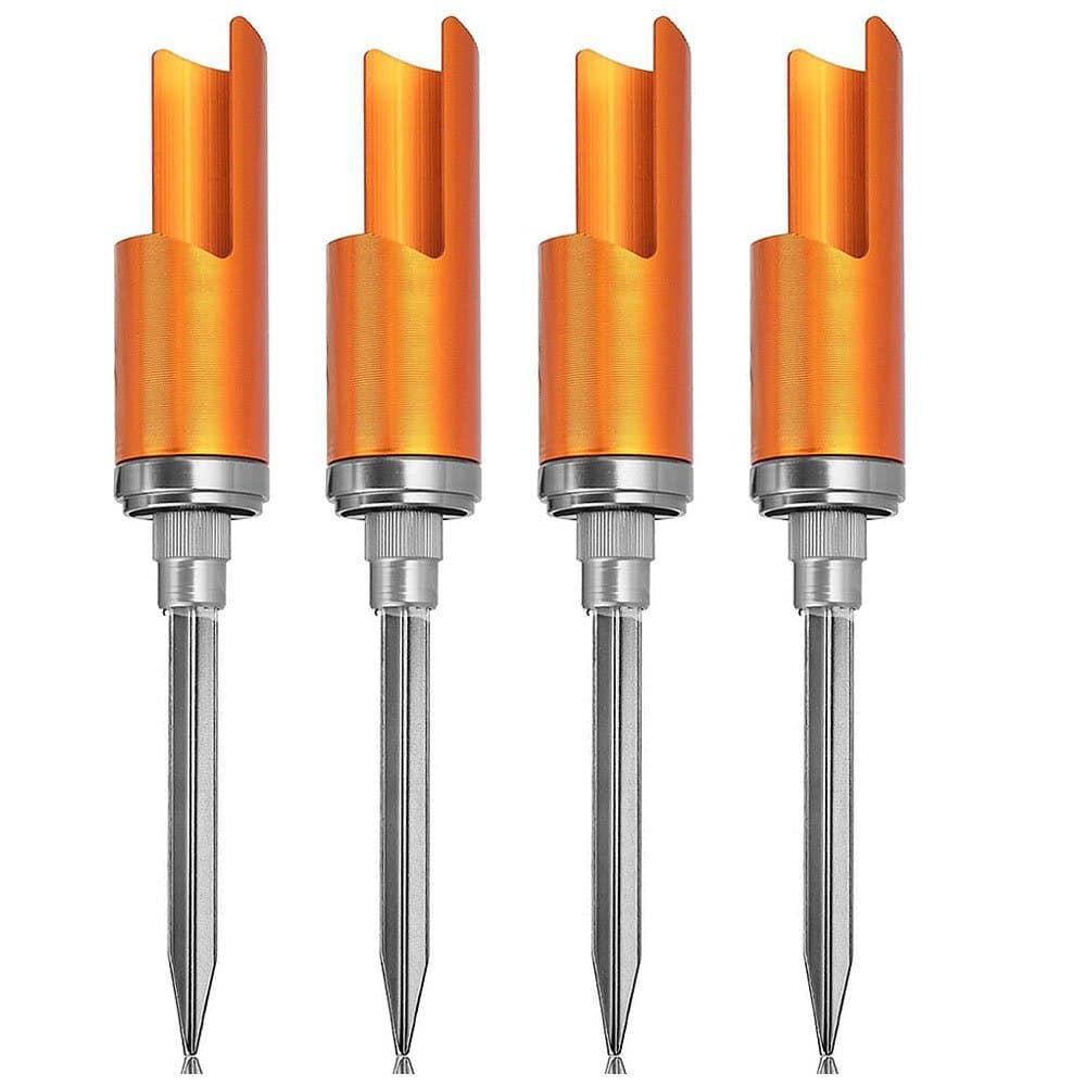 OutFans 4PCS Sea Fishing Rod Support Holder Stand Stainless Aluminium Alloy, Durable and Anti-corrosion (4pcs)