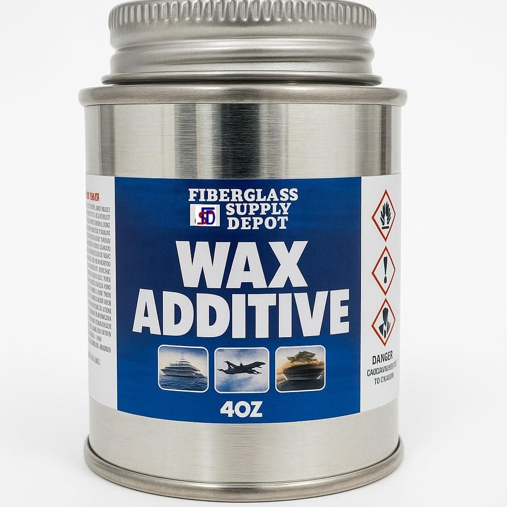 Fiberglass Supply Depot Wax Additive - 4 oz Surfacing Agent for use with Gelcoat and Polyester resins
