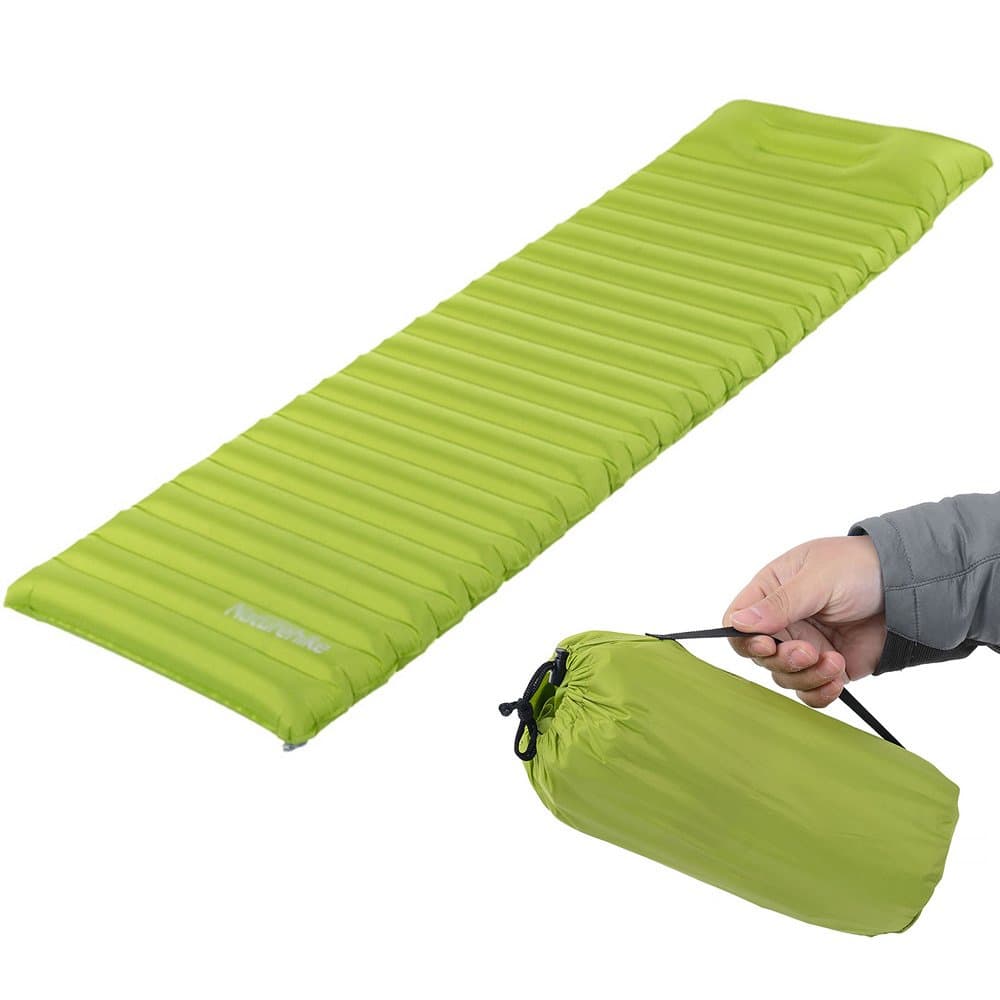 ASAITEKE Sleeping Pad TPU Thick Ultralight Lightweight Air Inflating Camping Mattress Camp Pad attached Pillow For Outdoor Camping Hiking Backpacking Tents