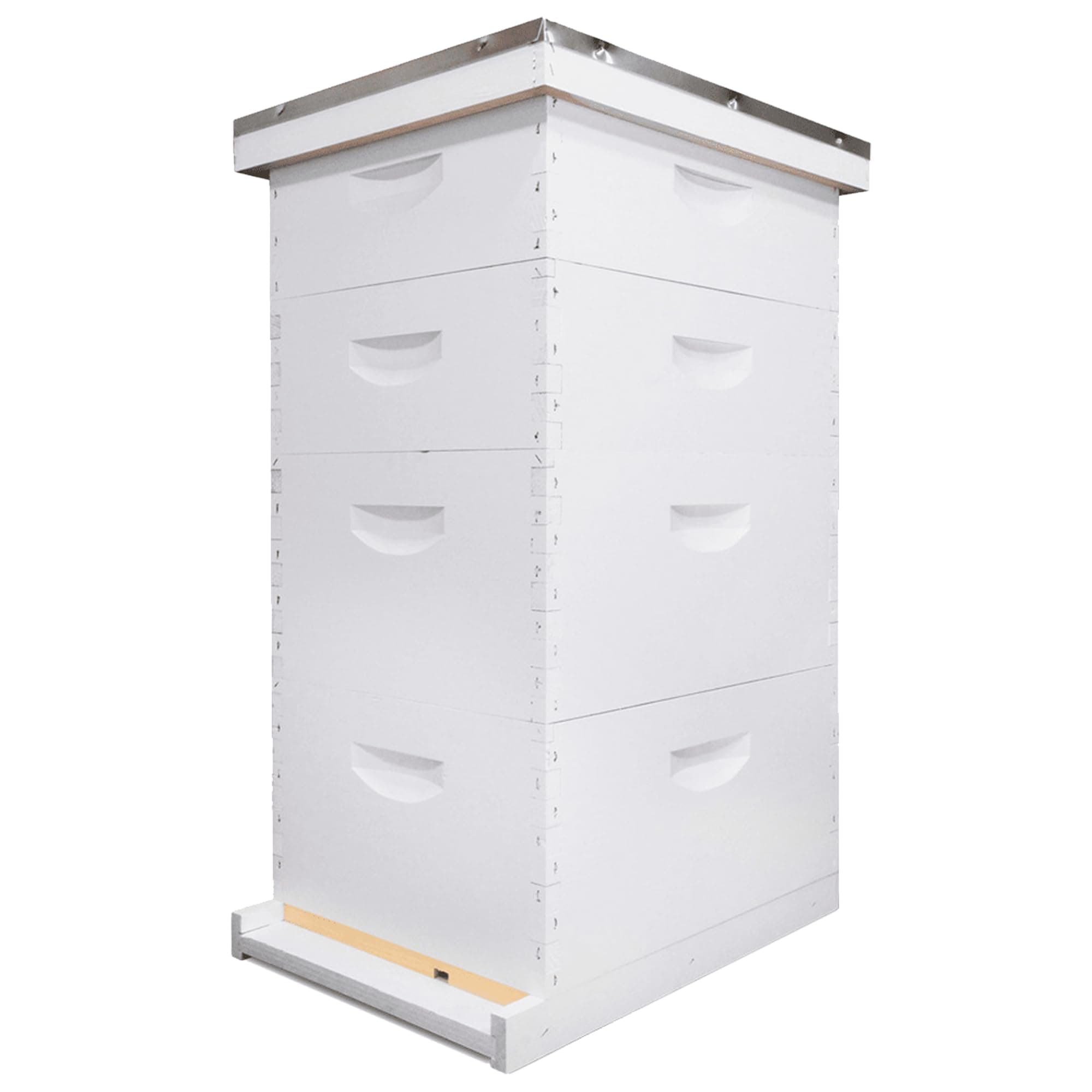 Mann Lake Beehive Kit, Fully Assembled & Painted Beginner-Friendly Bee Hive Starter Set with 40 Frames, 2 Deep Bee Boxes, & 2 Medium Supers