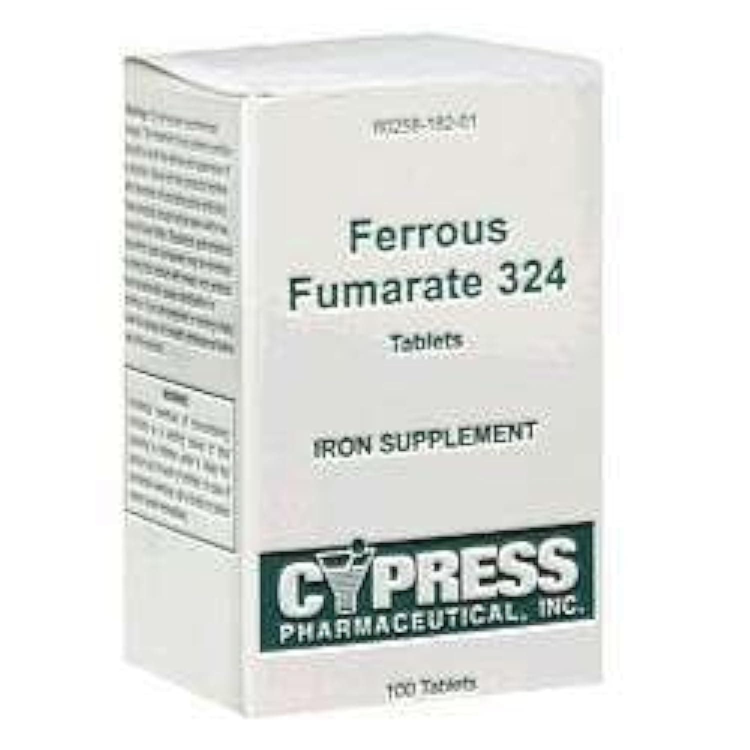 Ferrous Fumarate 324 Tablets, Boxed, 100ct by Cypress