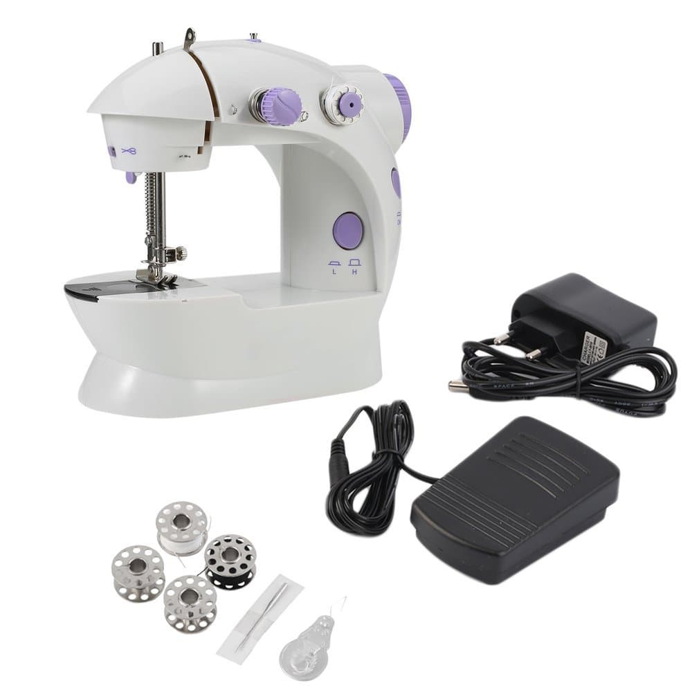 Multifunction Electric Household Desktop Mini Sewing Machine with LED and Forward Reverse Sewing