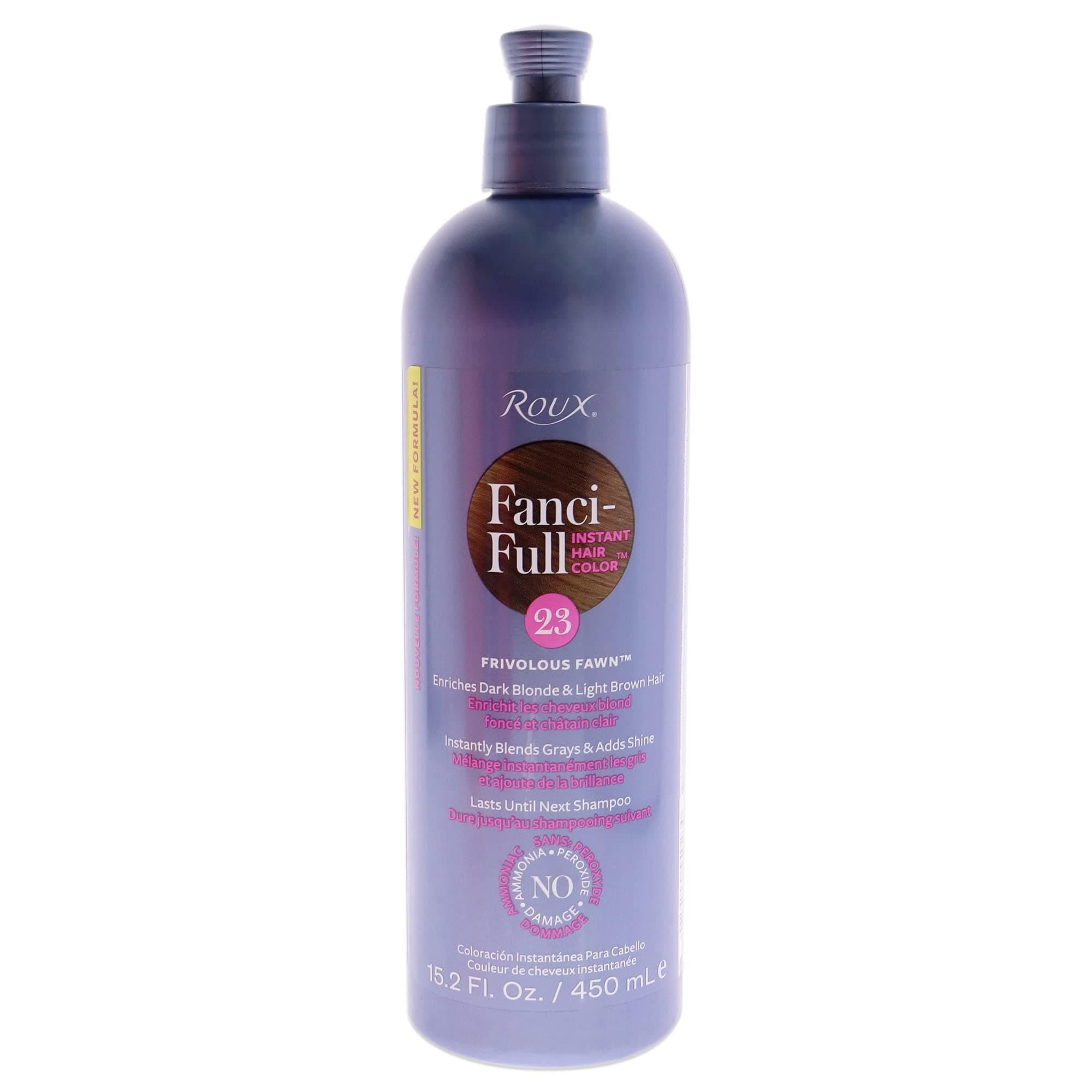 Fanci-Full Instant Hair Color Rinse, 23 Frivolous Fawn ,Temporarily Evens Tones, Blends Away Gray, 15.2 Oz
