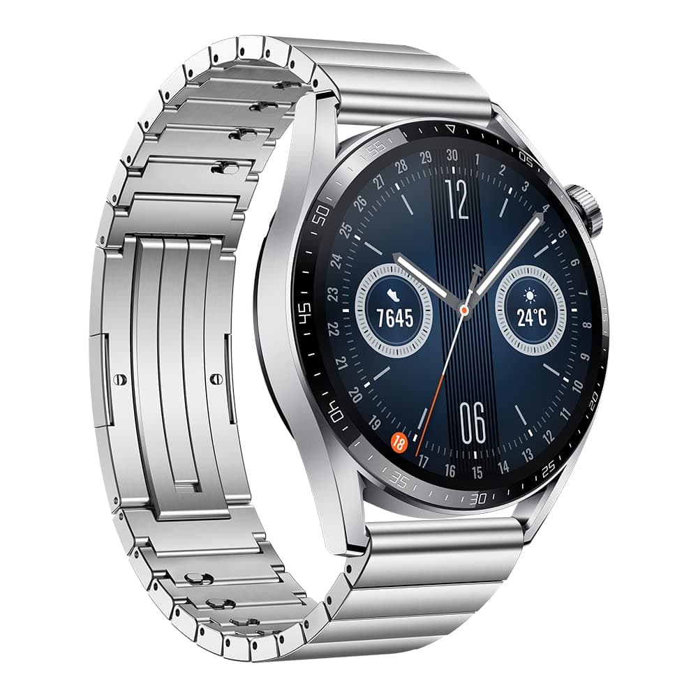 HUAWEI WATCH GT 3 46 mm Smartwatch, 2 Weeks' Battery Life, All-Day SpO2 Monitoring, Personal AI Running Coach, Accurate Heart Rate Monitoring, Extended 3-month Warranty, Stainless Steel