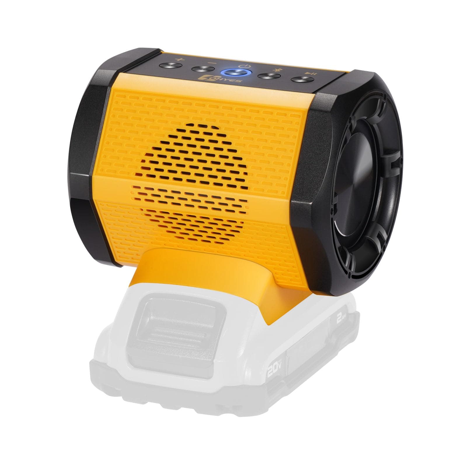 Bluetooth Speaker Fit for DeWALT 20v Max Battery with USB-A/C Charging for Jobsite Camping & Parties(Battery not Included)