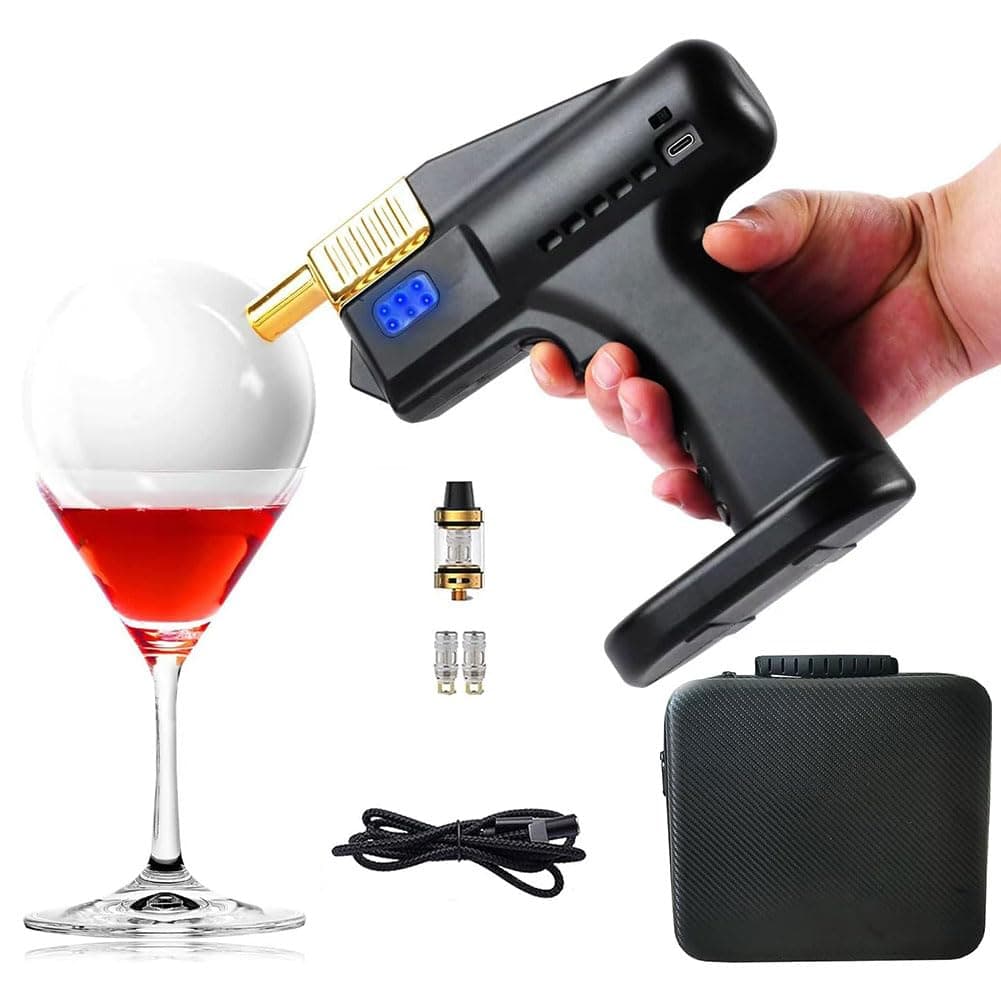 Bubble Smoke Gun For Cocktails, Flavour Blaster Cocktail Smoker Kit, Handheld Smoked Gun, Bars, Restaurants, Home Dinner, Cocktail, Coffee, Pizza, Meat, Gift Father/Husband