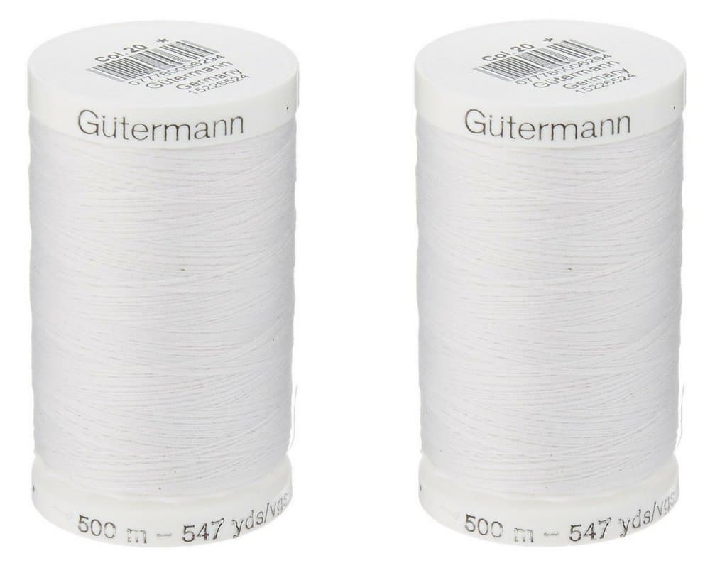 Gutermann White Thread (2-Pack)