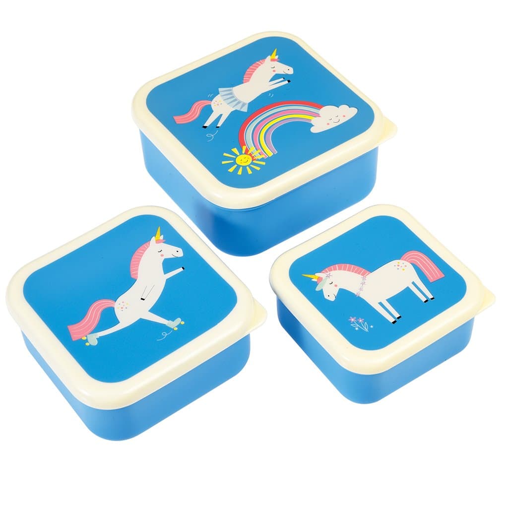 Rex London 27997 Magical Unicorn Snack Boxes (Set of 3)