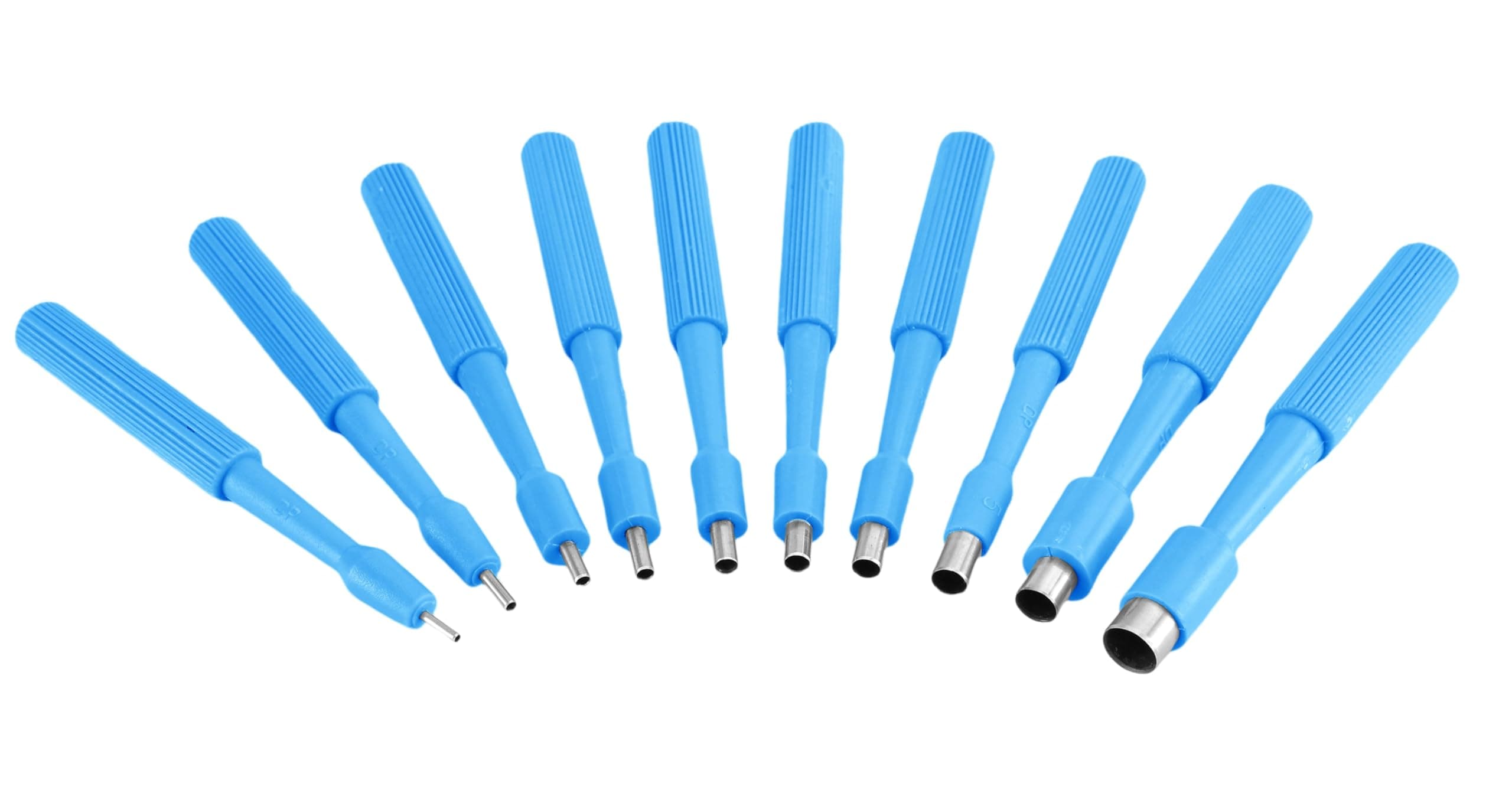 PakCan 使い捨て生検パンチ - 10個セット - 滅菌生検 皮膚パンチ ピアス用 保護ハンドル付き (2mm)