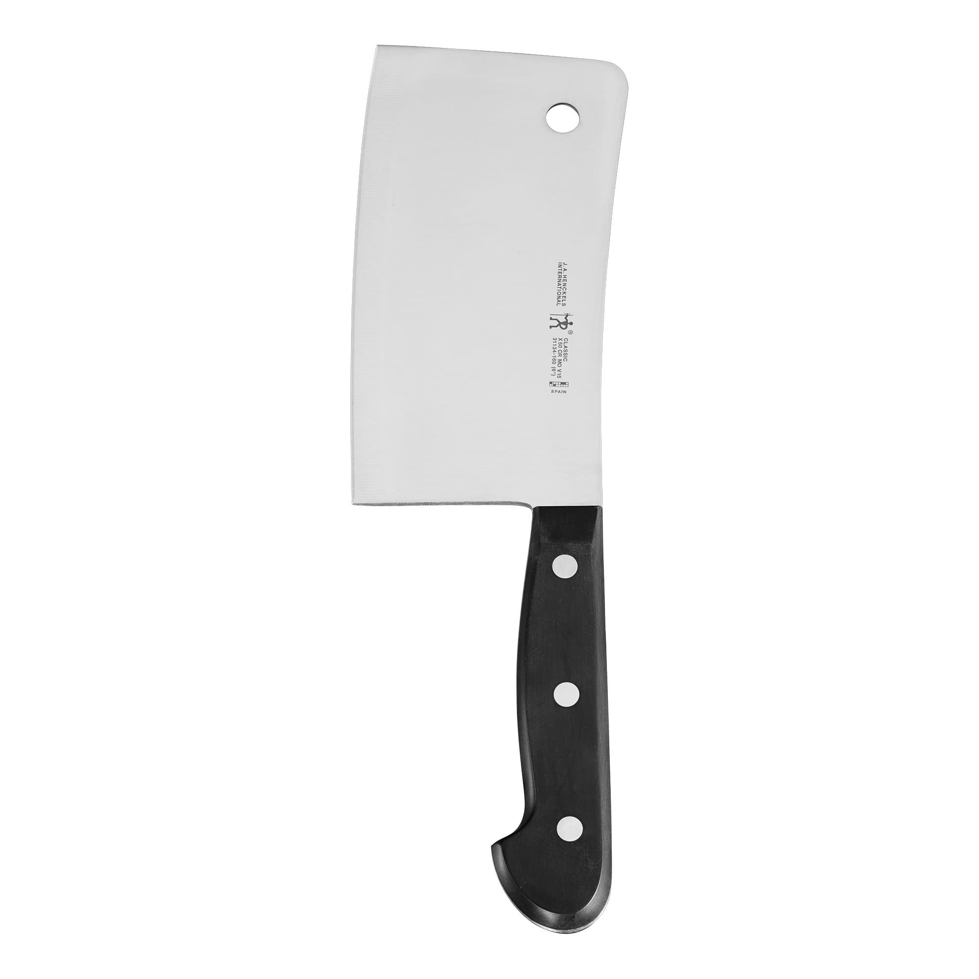 HENCKELS Classic Razor-Sharp 6-inch Meat Cleaver Knife, German Engineered Informed by 100+ Years of Mastery, Black/Stainless Steel